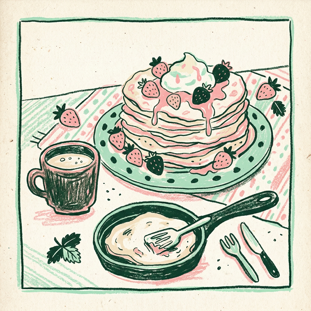 Illustration d'exemple : Crêpes entre amis